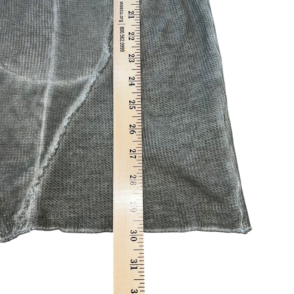Soft Surroundings Cadence Thermal Topper Open Front Lace Embellishment Gray PS - Picture 5 of 8